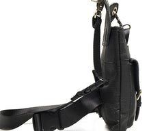 Cool Biker Leather Drop Leg Bag Mens Belt Pouch Waist Bag Shoulder Bag for Men - iwalletsmen