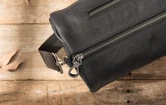 Cool Leather Mens Barrel Shoulder Bags Messenger Bags for Men - iwalletsmen