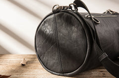 Cool Leather Mens Barrel Shoulder Bags Messenger Bags for Men - iwalletsmen