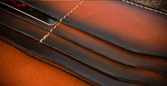 Handmade Leather Mens Cool Long World of Warcraft Leather Chain Wallet Cards Biker Trucker Wallet - iwalletsmen