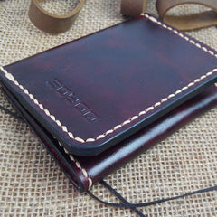 Leather Mens Front Pocket Bifold Small Wallets Card Wallet for Men - iwalletsmen