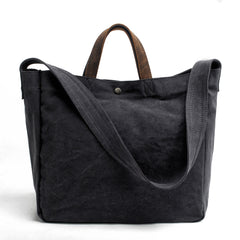 Cute Canvas Mens Womens White Handbag Tote Bag Shoulder Bag Tote Purse For Men - iwalletsmen