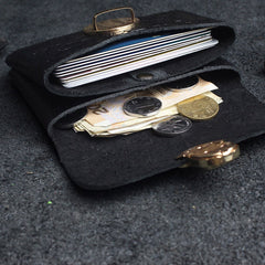 Handmade Leather Floral Mens Cool billfold Wallet Card Holder Small Card Slim Wallets for Men