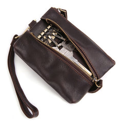 Small Leather Men's Key Wallet Car Key Holder Coin Wallet Change Holder For Men - iwalletsmen