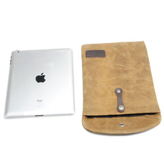 Cool Waxed Canvas Mens iPad Case iPad Air Case 10 inch for Men - iwalletsmen