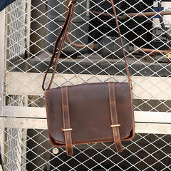 Cool Brown Leather Mens Casual 10