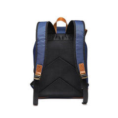Blue Nylon Leather Mens Large 14'' Laptop Backpack College Backpack Travel Backpack for Men - iwalletsmen