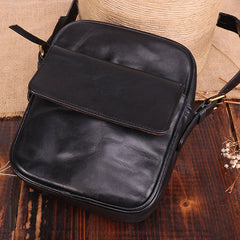 Cool Leather Small Side Bag Messenger Bag Small Shoulder Bags For Men - iwalletsmen