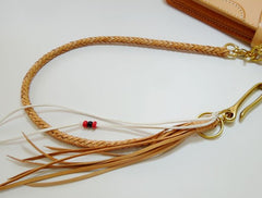 Handmade Leather Braided Biker Trucker Wallet Chain Hook for Chain Wallet Biker Wallet Trucker Wallet