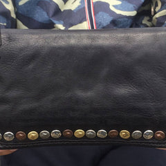 Genuine Leather Mens Cool Long Leather Wallet Biker Wallet Zipper Clutch Wallet for Men