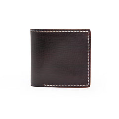 Handmade Dark Brown Leather Mens billfold Wallet Bifold Front Pocket Small Wallet For Men - iwalletsmen