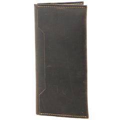 Vintage Brown Leather Mens Long Wallet Bifold Long Wallet Brown Phone Clutch Wallet For Men - iwalletsmen
