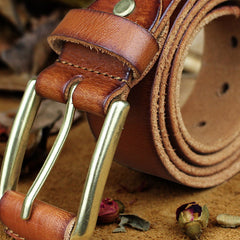 Handmade Genuine Leather Mens Leather Men Brown Black Belt for Men Cool Leather Belt