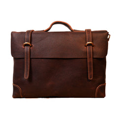 Genuine Leather Mens Cool Messenger Bag Briefcase Work Bag Business Bag for men