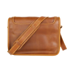 Handmade Dark Coffee Leather Mens 10 inches Courier Bag Brown Messenger Bags Dark Brown Postman Bags For Men - iwalletsmen