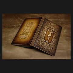 Handmade Leather Tooled Christian Jesus Mose Notebook Journal Travel Book Diary