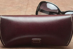 Handmade Mens Leather Glasses Case Glasses Box Glasses Holder For Men - iwalletsmen
