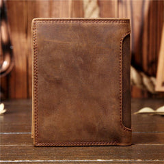 Vintage Leather Small Mens Wallet Bifold billfold Wallet for Men - iwalletsmen