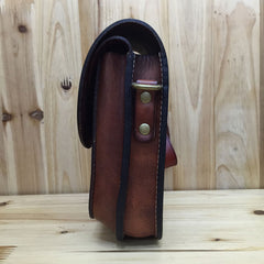 Leather Belt Pouch Mens Small Cases Waist Bag Hip Pack Belt Bag Fanny Pack Bumbag for Men