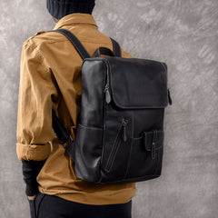 Black Leather Mens 14