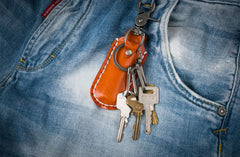 Handmade Leather Mens Cool Key Wallet Lighter Holder Pouch Key Holder for Men - iwalletsmen