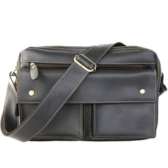 Black Leather Mens Casual 10