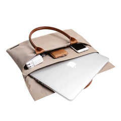 Fashion PVC Canvas Casual Black Men's Handbag Briefcase Business Laptop Handbag For Men - iwalletsmen