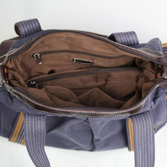 Cool Canvas Black Men 13 inches Messenger Bag Green Side Bag Travel Handbag For Men - iwalletsmen