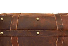 Cool Vintage Leather Mens Duffle Bags Weekender Bags Overnight Bag Travel Bag - iwalletsmen