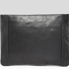 Genuine Leather Mens Clutch Cool Slim Wallet Zipper Clutch Wristlet Wallet for Men - iwalletsmen