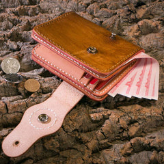 Handmade Leather billfold Mens Chain Biker Wallet Cool Leather Wallet With Chain Wallets for Men - iwalletsmen