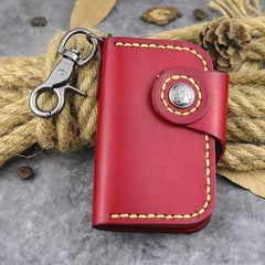 Handmade Leather Key Case Key Wallet Men's Key Holders Car Key Holder Card Holder For Men - iwalletsmen