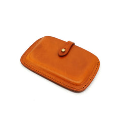 Handmade Leather Mens Card Wallet Front Pocket Wallets Small Wallets for Men - iwalletsmen
