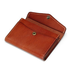 Leather Mens Card Wallet Front Pocket Wallets Cool Small Change Wallet for Men - iwalletsmen