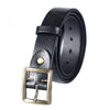 Casual Handmade Leather Simple Leather Belts Mens Black Belts Men Brown Leather Belt for Men - iwalletsmen