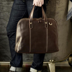 Genuine Leather Mens Cool Messenger Bag Briefcase Work Bag Business Bag for men