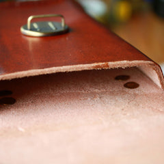 Handmade Cool Leather Belt Pouch Mens Waist Bag Cell Phone Holsters for Men - iwalletsmen