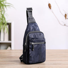 Cool Nylon Men's Sling Bag Camouflage Chest Bag Nylon One shoulder Backpack Sling Pack For Men - iwalletsmen