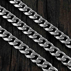 16'' SOLID STAINLESS STEEL BIKER SILVER WALLET CHAIN LONG PANTS CHAIN Jeans Chain Jean Chain FOR MEN - iwalletsmen