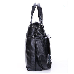 Vintage Leather Mens Briefcase Business Briefcase Cool Work Briefcase For Men - iwalletsmen
