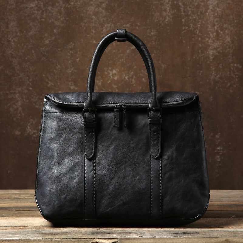 Handmade Leather Mens Briefcase Work Bag Laptop Bag Business Bag for M ...