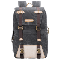 CANVAS WATERPROOF MENS CANON CAMERA BACKPACK 15'' LARGE NIKON CAMERA BAG DSLR CAMERA BAG FOR MEN - iwalletsmen