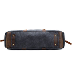 Mens Waxed Canvas Leather Large Weekender Bags Canvas Travel Bag for Men - iwalletsmen