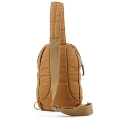 Canvas Brown Mens Sling Bag Khaki Chest Bag One Shoulder Backpack for Men - iwalletsmen