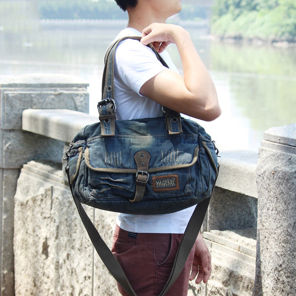 Denim hand bag Denim Purse Denim Shoulder Bag