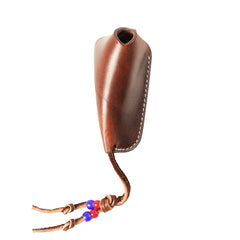 Handmade Leather Mens Cool Key Holder Car Key Wallet Brown Distressed Car Key Case for Men - iwalletsmen