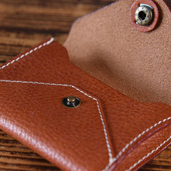 Handmade Mens Cool billfold Leather Wallet Men Small Card Slim Wallets Bifold for Men - iwalletsmen