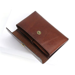 Leather Mens Front Pocket Wallet Small Wallet Card Wallet Change Wallets for Men - iwalletsmen