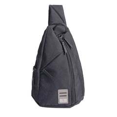 Cool Nylon Casual Men's Black Chest Bag One Shoulder Backpack For Men - iwalletsmen