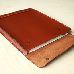 Handmade Mens Leather iPad Case Leather File Case Holder - iwalletsmen
